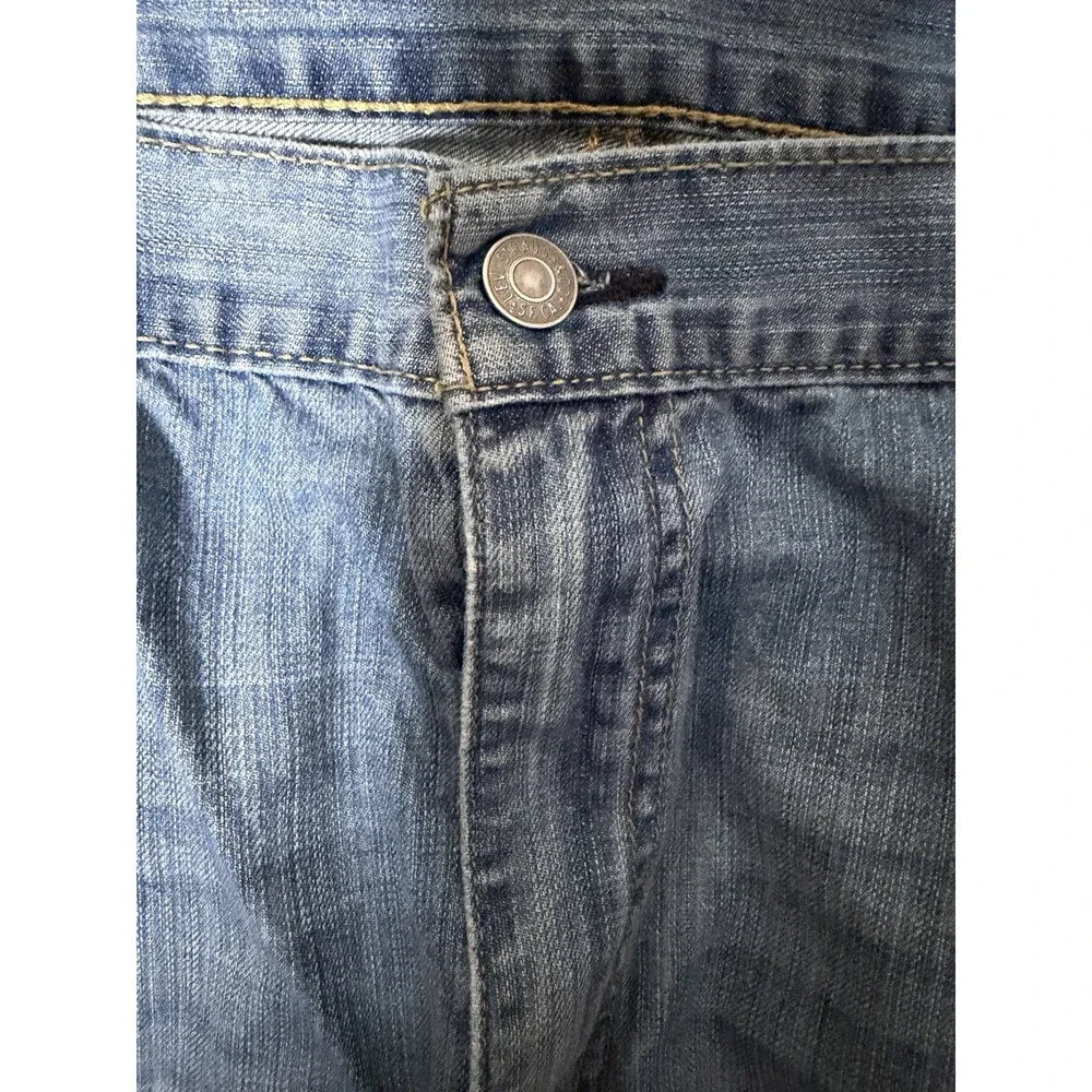 Levi 569 Loose Straight Jeans Mens 42x30 Light Wash Blue Good Denim Pants